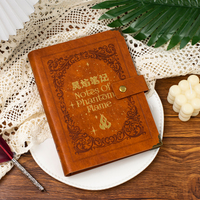 Carnet en cuir PU vintage gaufré de qualité supérieure, journal à couverture rigide personnalisable avec logo personnalisé, style fantastique