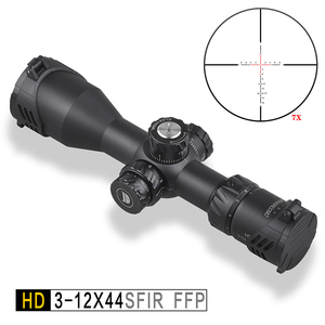 Mira telescópica compacta <span class=keywords><strong>Discovery</strong></span> HD 3-12X44SFIR con primer plano focal, retícula iluminada y cristal grabado para caza - Product Image 2