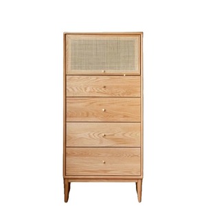 Solid Wood Five Drawer <b>Chest</b> Of Drawers Oak <b>Storage</b> Cabinet Nordic Modern Bedroom Furniture - Product Image 5