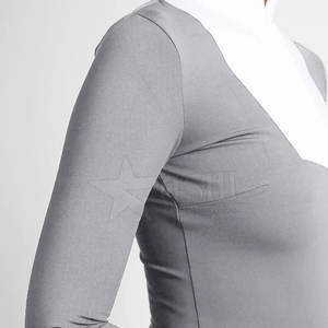 2024 femmes de haute qualité demi fermeture éclair hauts couches de base pour les courses de chevaux vêtements en gros - Product Image 3