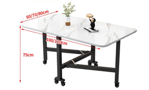 Modern Multifunctional Folding <strong>Table</strong> Suitable for Small Apartments with a Heat-resistant and Wear-resistant Tabletop - Product Image 2