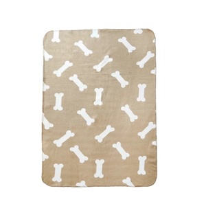 ขายส่งในกลุ่ม AZO ฟรี100% โพลีเอสเตอร์พิมพ์กรงเล็บปลารูปแบบกระดูกขนแกะขั้วโลกผ้าห่มสัตว์เลี้ยงสำหรับสุนัข - Product Image 2