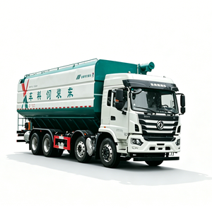 Camion Dong Feng pour le transport de nourriture en vrac à vendre. Prix du camion de distribution de nourriture en vrac de 38 tonnes. Camions Ansport à vendre. - Product Image 1