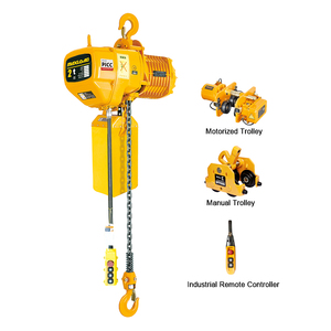 3-fase Elektrische Kettingtakel Met Ce-Certificeringsspanning 220V 380V Enkele Snelheid Haak Vast <span class=keywords><strong>Type</strong></span> Elektrische Takel - Product Image 1