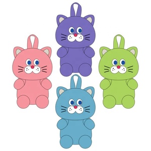 Carino cartone animato farcito peluche borsa per gatto giocattolo all'ingrosso custom sacchetto di peluche farcito borsa portachiavi - Product Image 4