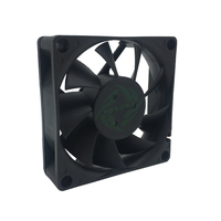 70x70x20mm DC Bürstenloser Axiallüfter mit Kugellager 12V Hoher Luftstrom Hoher Statischer Druck für Industrieelektronik