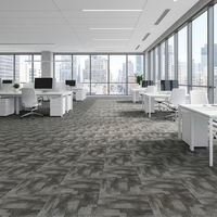 Carreaux de moquette LKHY 50x50cm, moquette moderne luxueuse en polypropylène rembourrée pour les bureaux commerciaux, les couloirs