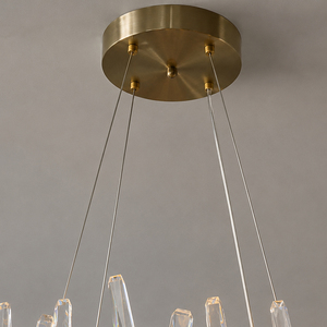 Lustre LED Dimmable en Cristal Rond pour Projet Hôtelier, Villa, Salle à Manger, Hall d'Entrée – Suspension Intérieure Haut de Gamme - Product Image 2