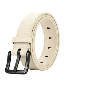 <span class=keywords><strong>Cintura</strong></span> in Vera Pelle con Fibbia a Perno, <span class=keywords><strong>Cintura</strong></span> Casual Monocolore <span class=keywords><strong>Beige</strong></span> per <span class=keywords><strong>Uomo</strong></span> e Donna - Product Image 5