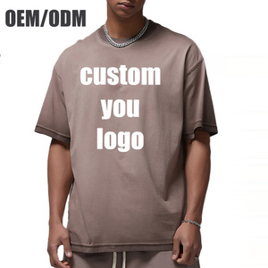 Customized Men's Casual Premium Short Sleeve Cotton T Shirt Wholesale Blank Plain Logo T-Shirt Printing Homme <b>Tshirt</b> For Men - Product Image 1