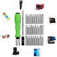 Kit de tournevis magnétique miniature 32-en-1 avec 30 embouts – Outil de réparation de précision