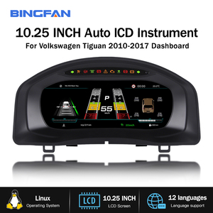 Écran numérique LCD de voiture de 10,25 pouces, système Linux, tableau de bord virtuel, panneau d'instruments pour <span class=keywords><strong>Volkswagen</strong></span> <span class=keywords><strong>Tiguan</strong></span> 2010-2017 - Product Image 5