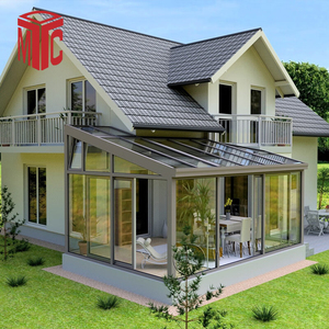 Vente directe d'usine : Véranda à toit plat de style européen et maison en verre de conception chinoise pour une accessibilité directe à la lumière du soleil - Product Image 2