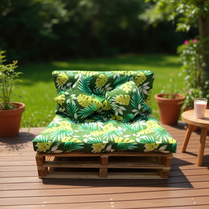 Cojín de Palet de 10CM Relleno de Algodón - 3 Cojines para Palet y Accesorios de Asiento - Product Image 2