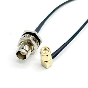Câble coaxial RF <span class=keywords><strong>RG174U</strong></span> spécialisé SMA mâle coudé vers RP TNC femelle – Préféré par les techniciens émetteurs - Product Image 1