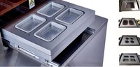 Máquina Selladora de Bandas Ruibao de Zhejiang para Bandejas de Alimentos, Selladora de Atmósfera Modificada con Inyección de Nitrógeno para Alimentos, Carne y Pescado