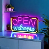 Enseigne néon LED MKL en forme de cœur, à intensité variable, pour vitrine de magasin, décoration de salon de thé, alimentée par USB, lumière suspendue