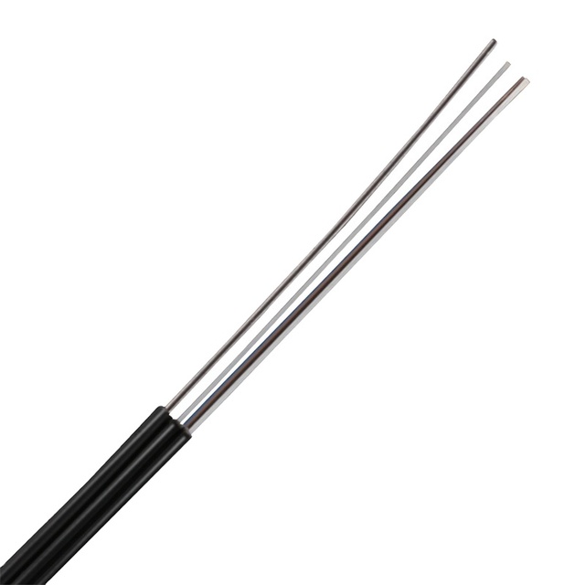 FTTH Drop Cable LSZH Fiber Optic Cable G657A2 Frp/kfrp/steel for Indoor and Outdoor 1 Core 2 Core 2000m/wooden Drum CAMBO/OEM