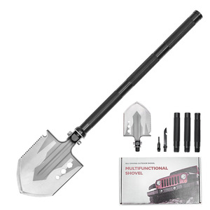 Pelle pliable multifonctionnelle d'extérieur personnalisée, série D16, acier au manganèse, avec poignée en D, pour le camping et la survie - Product Image 2