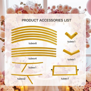 <span class=keywords><strong>Support</strong></span> en métal pour arc en forme de coeur de mariage pour les fêtes <span class=keywords><strong>Support</strong></span> d'arc de <span class=keywords><strong>ballon</strong></span> doré pour cérémonie de mariage - Product Image 6