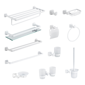 Moderno Toallero de Acero Inoxidable para Baño y Cocina, con Ganchos para Toallas, Portarrollos de Papel y Garantía de 5 Años para Uso en Hoteles - Product Image 1