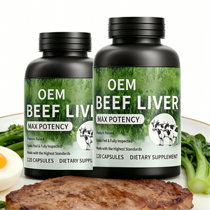 כמוסות תמצית כבד בקר כשר, מזון עשב, מיובשות בהקפאה, 60 כמוסות, תמיכה חיסונית ותוספי אנרגיה - Product Image 3