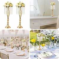 Support de bougie décoratif, accessoire de mariage, vase guide de chemin, pompon en fer forgé