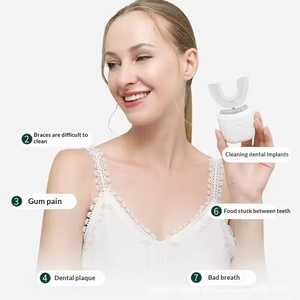 Tête de brosse à dents électrique pour enfants en forme de U à 360 degrés, poils souples, brosse sonique de remplacement pour les soins bucco-dentaires des bébés - Product Image 3