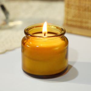 Nuevo Envase de Vidrio Transparente, Ámbar, Rosa y Verde de 4oz/100ml, Resistente al Calor, para Velas, <span class=keywords><strong>con</strong></span> Tapón de Corcho de Madera - Product Image 4