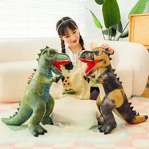 Boneco de pelúcia gigante para crianças, brinquedo macio de Tiranossauro grande realista para dormir, presente para crianças