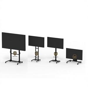 Carrito de TV Móvil con Construcción de Acero y Altura Ajustable para Señalización Digital - Product Image 1