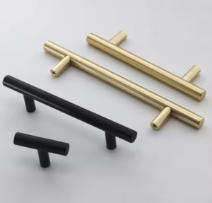 Hiện đại vàng Đen Thép không gỉ đồ nội thất xử lý knobs zonghao P200 mô hình phẳng hình dạng dễ dàng cài đặt cho nhà bếp - Product Image 6