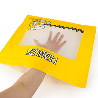 Sacs à fermeture éclair refermable imprimés de logo personnalisé pour l'emballage de vêtements sous-vêtements de t-shirt avec transparent