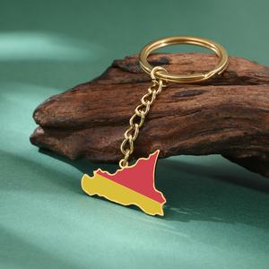 LLavero con colgante <span class=keywords><strong>de</strong></span> <span class=keywords><strong>mapa</strong></span> <span class=keywords><strong>de</strong></span> la <span class=keywords><strong>isla</strong></span> <span class=keywords><strong>de</strong></span> <span class=keywords><strong>Sicilia</strong></span>, llavero con <span class=keywords><strong>mapa</strong></span> <span class=keywords><strong>de</strong></span> Bandera <span class=keywords><strong>de</strong></span> País, joyería <span class=keywords><strong>de</strong></span> acero inoxidable, accesorios para llavero, regalos para mujeres y hombres - Product Image 5