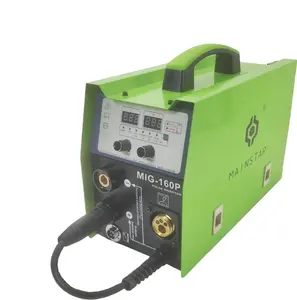 Mainstar Machine à souder portable Onduleur Mig Maquina de Soldar 3 en 1 Mig Tig Mma sans gaz MIG-160 175