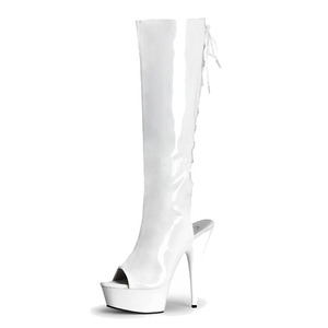 <span class=keywords><strong>Stivali</strong></span> Alti <span class=keywords><strong>Neri</strong></span> con Plateau e Tacco a Spillo da 15 cm, Scarpe da Spettacolo per Stripper, <span class=keywords><strong>Stivali</strong></span> <span class=keywords><strong>Neri</strong></span> da Pole Dance - Product Image 2