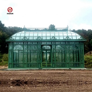 Decoración de jardín al aire libre Sun Room Orangery Hierro forjado Gazebo grande para la venta - Product Image 6