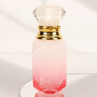 Flacon de parfum en verre octogonal dégradé de 30 ml, atomiseur à vis haut de gamme, flacon de voyage rechargeable portable