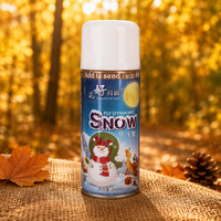Fournitures de fête 2026 : Flocons de neige artificiels en mousse pour carnaval, spray décoratif pour photos et ambiance théâtrale
