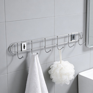 Creative <b>wall</b>-mounted clothes <b>rack</b> for bedroom, behind room door, <b>wall</b>-mounted <b>hooks</b> for coats and hats. - Product Image 1