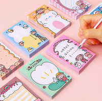 Blocs-notes autocollants personnalisés en gros, mignons, 90x60mm, notes adhésives, marqueurs simples et basiques, index de pagination, autocollants, papier à notes