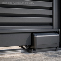 Portails de garage en aluminium, style architectural moderne et luxueux, écologiques, imperméables, construction durable pour une longue durée de vie
