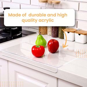 Convenient Modern Transparent Acrylic Multifunctional Cutting Board with Customizable Color Size Logo for <b>Kitchen</b> Use - Product Image 3