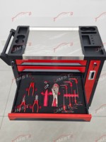 Chariot à outils métallique robuste CE 420 pièces à 7 tiroirs pour atelier, garage, armoire à outils, chariot, coffre, autres ensembles d'outils à main, boîte