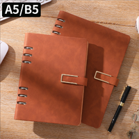 Bloc-notes A5 personnalisé avec couverture en papier cousue, 100 feuilles à points, boucle pour stylo et gravure de logo personnalisée