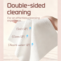 MIRODEAR Lingettes Faciales en Coton Soyeux 160 Pièces, Jetables, Usage Domestique, Humides/Sèches, Sans Peluches, Conception à Tirer, Douces pour la Peau, Nettoyantes