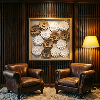 Art mural 3D fait main personnalisé, décoration murale créative en boîte à ombres pour la décoration intérieure de la maison