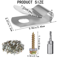 Fixations : Vis de poteau avec fixateur de fil, en acier zingué et acier inoxydable 304, et clips de clôture pour usage industriel