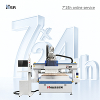 Máquina CNC HSR Totalmente Automática con Router ATC para Línea de Producción de Muebles, Fabricación de Puertas de Gabinete, Router CNC para Madera 2128 ATC