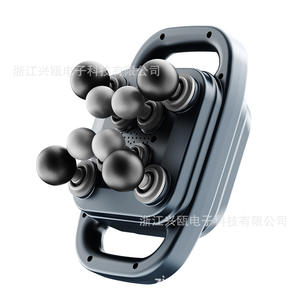 Pistolet de massage Xingou à 8 têtes, massage des tissus profonds, rechargeable par USB, batterie au lithium, noir et gris, 12 niveaux de vitesse, utilisation à domicile - Product Image 3